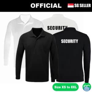 Black Long Sleeve Security Polo Shirt | White Long Sleeve Security Polo Shirt