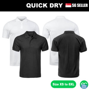 Black Short Sleeve Polo Shirt | White Short Sleeve Polo Shirt